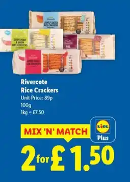 Lidl Rivercote Rice Crackers offer