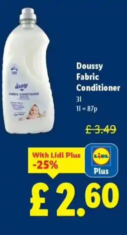 Lidl Doussy Fabric Conditioner offer