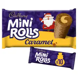 Iceland Cadbury 10 Mini Rolls Caramel offer