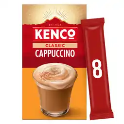 Iceland Kenco Cappuccino Instant Coffee Sachets 8x14.8g (118.4g) offer