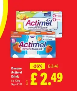 Lidl Danone Actimel Drink offer
