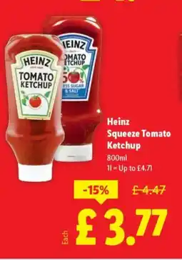 Lidl HEINZ Squeeze Tomato Ketchup offer