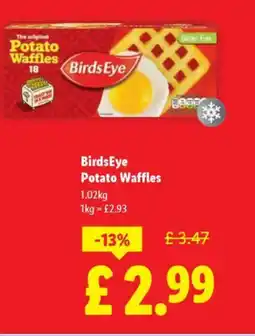 Lidl BirdsEye Potato Waffles offer