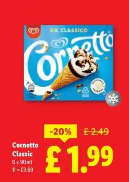 Lidl Cornetto Classic offer