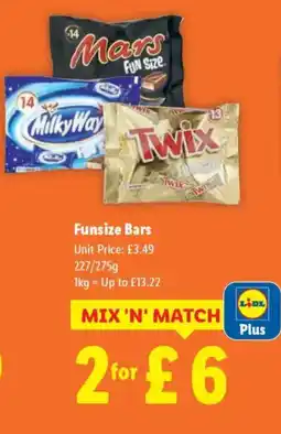 Lidl Funsize Bars offer