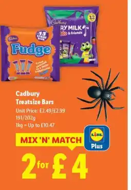 Lidl Cadbury Treatsize Bars offer