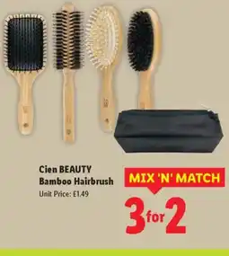 Lidl Cien Beauty Bamboo Hairbrush offer