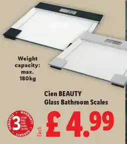 Lidl Cien Beauty Glass Bathroom Scales offer