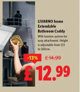LIVARNO HOME Extendable Bathroom Caddy