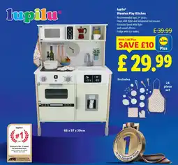 Lidl LupiluⓇ Wooden Play Kitchen offer