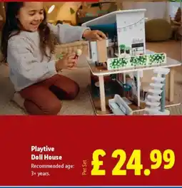 Lidl Playtive Doll House offer