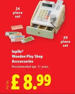 Lidl Lupilu® Wooden Play Shop Acccessories offer