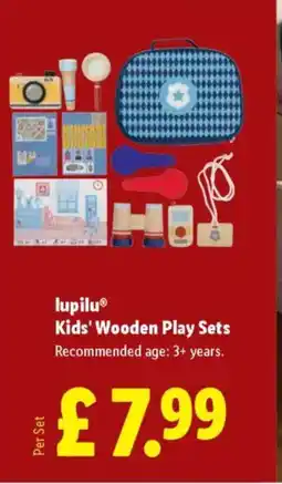 Lidl Lupilu® Kids' Wooden Play Sets offer