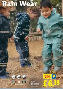 Lidl Lupilu® Kids' Waterproof Jacket/Trousers offer