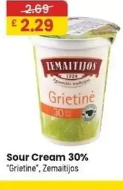 MyMINIMIX Sour Cream 30% "Grietine", Zemaitijos offer