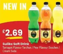 MyMINIMIX Suliko Soft Drink Tarragon Flavour Tarchun / Pear Flavour Dusches / Cream Soda offer