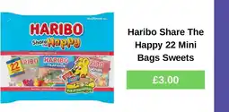 Morrisons Haribo Share The Happy 22 Mini Bags Sweets offer