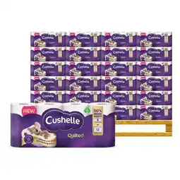 Costco Cushelle Quilted Longer Rolls Toilet Tissue, 32 Rolls Pallet Deal (40 Units) offer