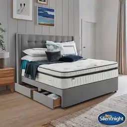 Costco Silentnight Geltex Ultraflex 3000 Mattress & Divan in Slate Grey, 2 Firmness Ratings in 4 Sizes offer