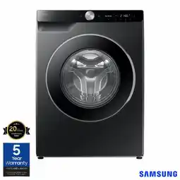 Costco Samsung Series 6 WW90DG6U85LBU1 Washing Machine, A Rated in Black offer
