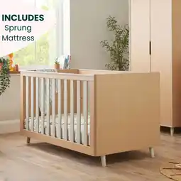 Costco Tutti Bambini Fika Cot Bed with Sprung Mattress, Sand offer