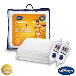 Costco Silentnight Quilted Heated Mattress Topper in 3 Sizes offer