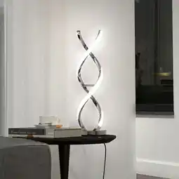 Costco Artika Chrome Swirl LED Table Lamp offer