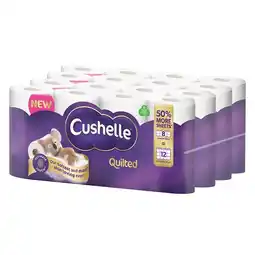 Costco Cushelle Quilted 3-Ply Longer Rolls Toilet Tissue, 4 x 8 Pack (236 Sheets) offer