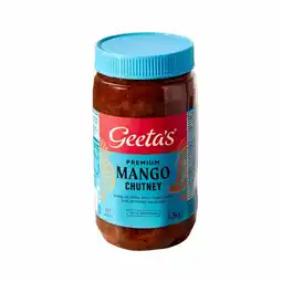 Costco Geeta's Premium Mango Chutney, 1.5kg offer