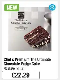 Makro Chef’s Premium The Ultimate Chocolate Fudge Cake offer