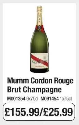 Makro Mumm Cordon Rouge Brut Champagne offer
