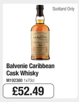 Makro Balvenie Caribbean Cask Whisky offer