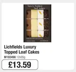 Makro Lichfields Luxury Topped Loaf Cakes offer