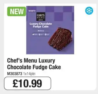 Makro Chef’s Menu Luxury Chocolate Fudge Cake offer