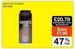 Makro Knights Cider offer