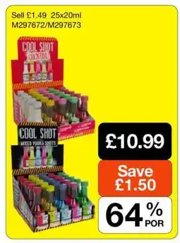 Makro Cool Shot Cocktail & Mixed Vodka Shots offer
