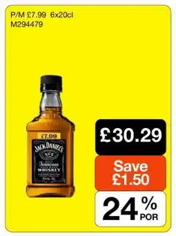 Makro Jack Daniel's Tennessee Whiskey offer