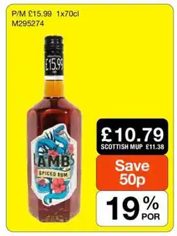Makro Lamb's Spiced Rum offer