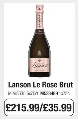Makro Lanson Le Rose Brut offer