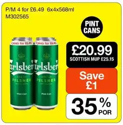 Makro Carlsberg Danish Pilsner offer