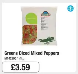 Makro Greens Diced Mixed Peppers offer