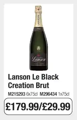 Makro Lanson Le Black Creation Brut offer