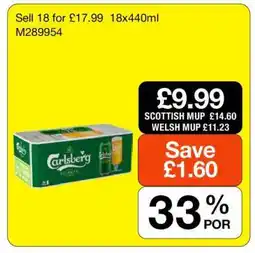 Makro Carlsberg Pilsner offer
