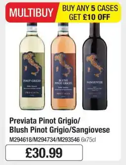 Makro Previata Pinot Grigio/Blush Pinot Grigio/Sangiovese offer