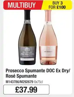 Makro Prosecco Spumante DOC Ex Dry/Rosé Spumante offer