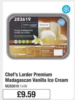 Makro Chef’s Larder Premium Madagascan Vanilla Ice Cream offer