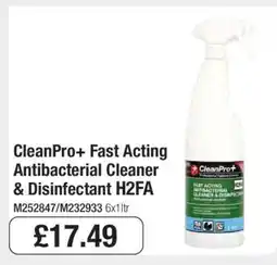 Makro CleanPro+ Fast Acting Antibacterial Cleaner & Disinfectant H2FA offer