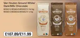 Makro Van Houten Ground White/Dark/Milk Chocolate offer