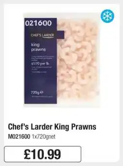 Makro Chef’s Larder King Prawns offer