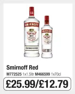 Makro Smirnoff Red offer